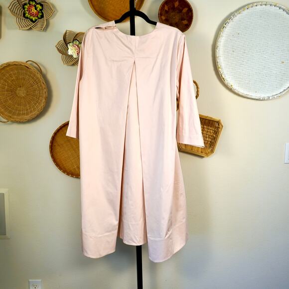 COS Long Sleeve Open Back Dress Pink Women Size 12 - Picture 2 of 7